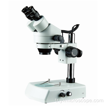 Alt halojen aydınlatma binoküler stereo mikroskop